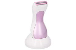 Dunlop Ladyshave - Afeitadora para mujer - Recargable - Inalámbrica - Indicador LED - Blanco/Rosa