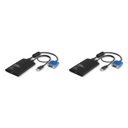 StarTech.com USB Crash Cart Adapter - File Transfer & Video - Portable Server Room Laptop to KVM Console Crash Cart (NOTECONS02) (Pack of 2)