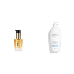 KÉRASTASE Elixir Ultime - Soin Thermo-Protecteur Sans Rinçage et BIOTHERM - Lait Corps L'Original - Lait Corps Hydratant Anti-Dessèchement - Pour Tous Types de Peaux