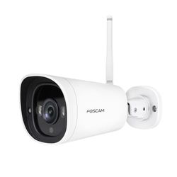 FOSCAM Telecamera di sorveglianza G4C 4MP Starlight, WLAN 2.4G/5G, con 2 faretti integrati e LED IR, visione notturna, rilevamento umano, IP66, P2P, H.265