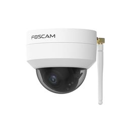FOSCAM D4Z Telecamera di sicurezza IP esterna anti-vandalica IK10 bianco 4 MP Zoom x4 compatibile con Alexa Rilevamento Umano Intelligente AI
