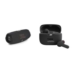 JBL Charge 5 Speaker Bluetooth Portatile, Wireless Resistente ad Acqua e Polvere IPX67 & TUNE 230NC TWS Cuffie In-Ear True Wireless Bluetooth, Auricolari senza Fili IPX4 con Microfono