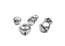 INNSPIRO Cascabeles color plata 10mm. 30u., ideal para manualidades con niños, decoraciones y actividades creativas