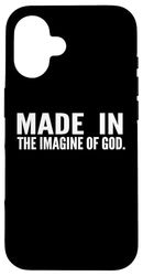 Made in the Image of God Jesus Christian Bible Saying Church Case for iPhone 16