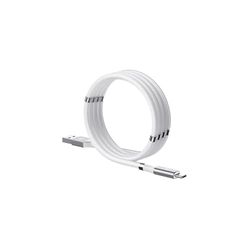 Cable de carga magnética, Super Organizado Carga Magnética Nano Data Cable compatible con Teléfono 11/XS/XS Max/XR/X/8/8 Plus/7/7 Plus/6s/6s Plus/6/6 Plus/SE/5s/5c/5/Pad/Pod (USB a Tipo C)