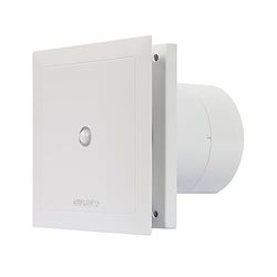 Airflow QT120MST Ventilador: Sensor Movimiento, Timer 15min, Alemán, 2 Vel. (47 l/s), Silencioso (32dB), Eficiente, 3 Años Garantía