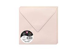 Clairefontaine 5343C - Pack of 20 Gummed Envelopes - Square Format 16.5x16.5cm - 120g/m² - Color Opaline - Invitation to Events and Correspondence - Pollen Range - Premium Smooth Paper