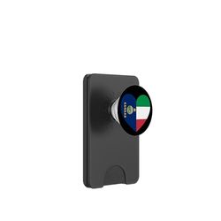 Kansas and Italy Flags: Heart Shaped Unity PopSockets PopWallet for MagSafe