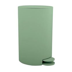 MSV, Poubelle à cosmétiques Modèle Osaki, 3 litres, Couvercle, Poubelle à Pédale pour Toilettes Salles de Bain, Compact, Petit Espace, avec Récipient intérieur Amovible, Vert Basile