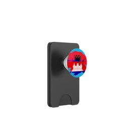 Bandera Albanesa y Camboyana Mix Heritage PopSockets PopWallet para MagSafe