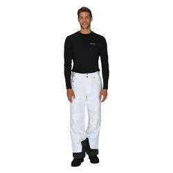 ARCTIX Pantaloni da Sci isolati da Montagna da Uomo, Colore Bianco, Cavallo medio/34