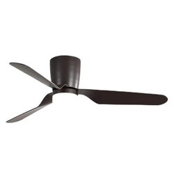 Brightium Kochi DC-ventilator, 18 W, bruin, met 3 vleugels en 5 snelheden, verlichting 3000 K, 4000 K en 6000 K, afstandsbediening en timer, ideaal voor elke ruimte en comfort, 132 D