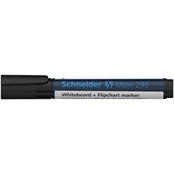 Schneider MAXX 290 - Pennarello per lavagna bianca e lavagna flip chart, Nero, 1 pezzo