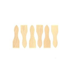 Fackelmann 8641550 houten schraper raclette-spatel, raclettespatel, spatel, spatel, spatel, hout, 12,8 x 3,7 cm