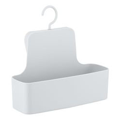 WENKO Barcelona Shower Caddy, Wall Basket Completely Shatterproof, 26 x 24 x 9 cm, White, 26 x 24 x 9 cm