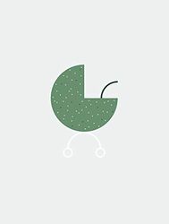 Komar Baby Hello World Tableau Mural avec Cadre en 3 Tailles, Noir/Blanc/Gris, P109-30x40