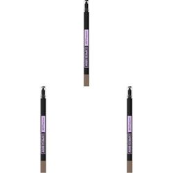 Maybelline Brow Ultra Slim High Precision Retractable Eyebrow Pencil, 02 Soft Brown, 1 Count (Pack of 3)