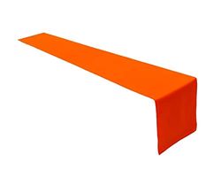 Högkvalitativ bordslöpare bordslinne av 100% bomullssamling, valbar färg och storlek (bordslöpare – 40 x 180 cm, orange)