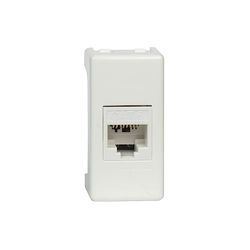 FANTON 23713-37 RJ45 UTP 23713-37 Databus 180° CAT.6 krimpen zonder gereedschap met adapter voor platen en houders GEWISS SYSTEM