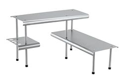 Maximex Étagère d'angle de cuisine Massivo Trio à 3 rayons, Argent