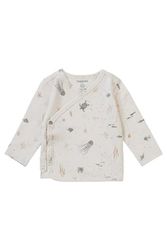 Noppies Unisex Baby Tee Brooks T-shirt met lange mouwen, Whisper White - P198, 44