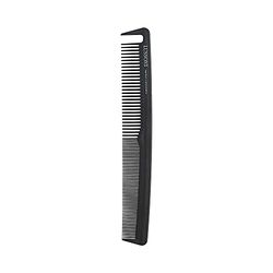 T4B Lussoni Cutting Comb Shatterproof Carbon Hair Cutting Comb for All Hair Types with Antistatic and Negative Ions, Coarse and Fine Teeth (126)