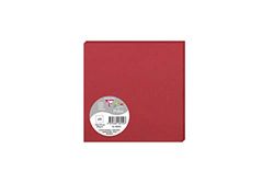 Clairefontaine - Ref 1825C - Pollen Card (Pack of 25 Sheets) - 135 x 135mm Sized, Acid Free, Inkjet & Laser Compatible, Easy to Write On, 210gsm Card - Intensive Red