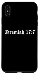 Custodia per iPhone XS Max Scrittura, Geremia 17:7