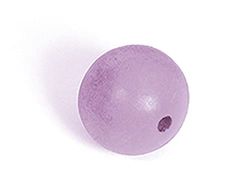 Perle bois boule lila diam.30mm. env.50u. 4,30mm.