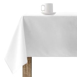 Belum | Tafelkleed van hars, vuilafstotend, XL, Afmetingen: 100 x 180 cm, Model: effen kleur, wit, 103 cm, XL, 100% katoen, harscoating, vuilafstotend, (niet gelamineerd).