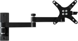 Techly 301498 Supporto a Muro per TV LED LCD 13-30'' inclinabile 3 snodi Nero Nero