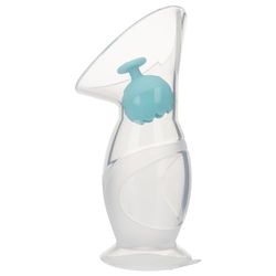 Dr. Talbot's Nuby - Manuell bröstpump i ett stycke - Silikonpump för maximal komfort - 120 ml - BPA-fri