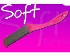 Soft Pala raspa Calli curvi Colori, Nero, Estandar