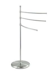 WENKO Piantana portasalviette Adiamo - 3 bracci regolabili in altezza, Acciaio, 28.5 x 90 x 53 cm, Opaco