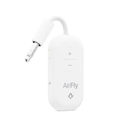 Twelve South AirFly Pro 2 Bluetooth 5.0 zender/ontvanger voor tv/vliegtuig naar 2 draadloze hoofdtelefoons, draadloze adapter voor AirPods, vliegtuig, auto, sportschool, thuis, gebruik met elke 3,5 mm