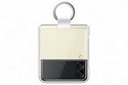 Samsung Galaxy Z Flip3 Clear Cover with Ring - Official Samsung Case - Plastic,Foldable, Transparent
