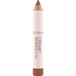 Catrice Creamy Nudes Lip Pen, läppkonturpenna, nr 010, brun, med vitaminer, närande, med oljor, matt, vegansk, utan parabener, utan mikroplastiska partiklar, nanopartiklar fri, 1-pack (1,2 g)