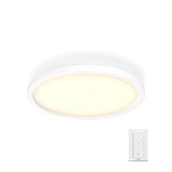 Philips Hue White Ambiance Aurelle, Plafoniera LED Smart, Bluetooh, 24,5 W, Rotonda, Bianco, Telecomando Dimmer Switch incluso