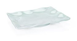 WAS 9338 360-serien Wave Plate, Melamin, fyrhörig, vit, längd 36 cm, bredd 36 cm, 3 stycken