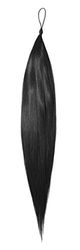 Human Hair Addition Silky Straight 24" Colour 1 - Jet Black (Versatile Ponytail and Braid Hair Switch)