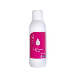 Lalill Cleaner Ongles Degraissant 500ml - Nettoyant pour Gels, Hybrides et Brosse - Désinfection Puissante, Détruit les Bactéries, Couche de sueur, Manucure, transparent