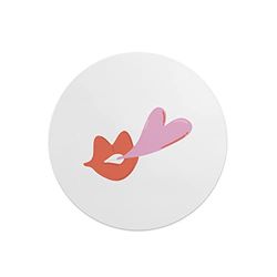 Questo Casa, Tapis de Souris Rond imprimé numérique avec Fond antidérapant pour Bureau et Maison Diamètre 22 cm