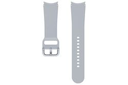 Samsung Watch Strap Sport Band (FKM) - Official Samsung Watch Strap - 20mm - M/L - Silver