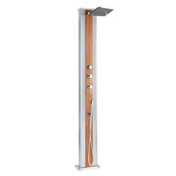 Formidra DS-D463AW Douche Hybride-Collection Dada Straight-37 L-INOX et Bois-La Classe Intemporelle, Gris