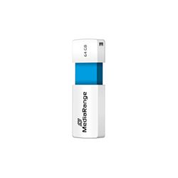 Clé USB 2.0 - MEDIARANGE - 64 GO - Blanc/Bleu