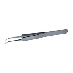 Lindström 0110223 High-Precision Tweezers Fine/Angled Tips 110 mm