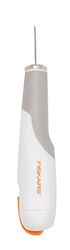 FISKARS Coltello ad alte prestazioni, Lunghezza totale: 15 cm, Incl. 1 lama Nr. 2, Acciaio di qualità/Plastica, Bianco/Arancione, Premium, 1024387