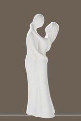 Pack of 2 Francis, Figure, Pair, Ceramics, cream, PU 2, L. 11 cm, W. 10 cm, H. 30 cm