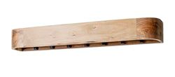 HAKU Möbel Urban Collective Acacia Wall Mounted Coat Rack Solid Wood Metal Dimensions W 100 x H 13 x D 20 cm Black