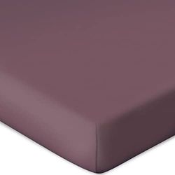 Bassetti Sábana Bajera Ajustable para cubrecolchón Liso Color Amaretto L1/4, tamaño 90 x 190, 100 x 220 cm